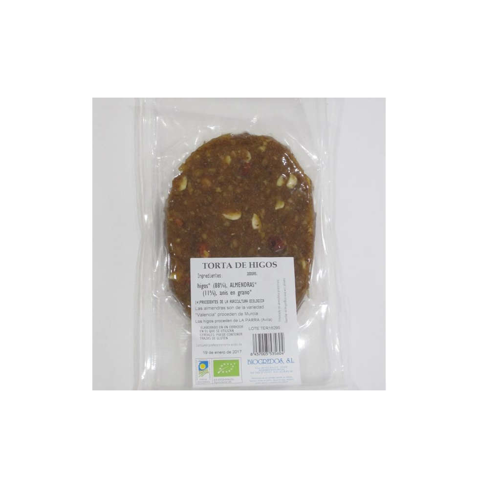 TORTA HIGOS Y ALMENDRAS 300 gr BIOGREDOS