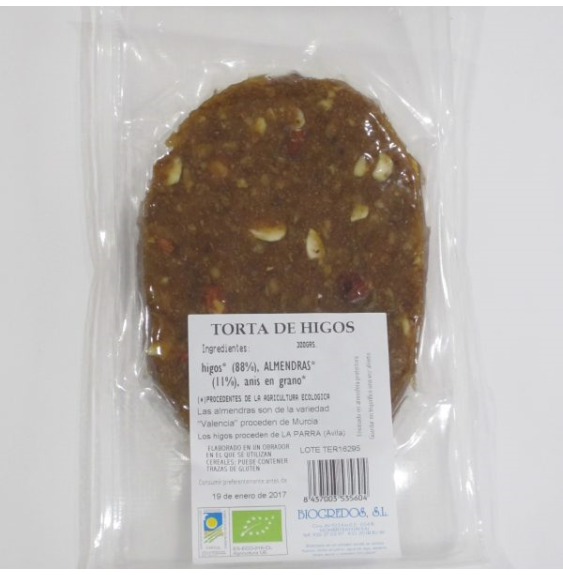 TORTA HIGOS Y ALMENDRAS 300 gr BIOGREDOS