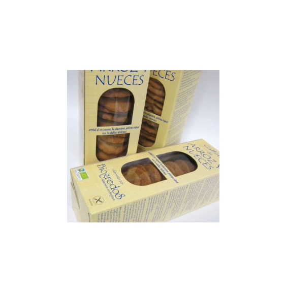 GALLETAS ARROZ y NUECES S/GLUTEN 200 gr BIOGREDOS
