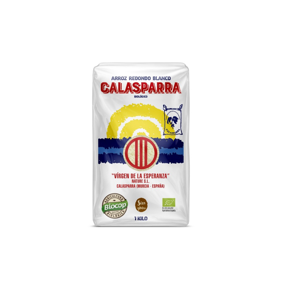 ARROZ CALASPARRA REDONDO BLANCO 1 Kg BIO