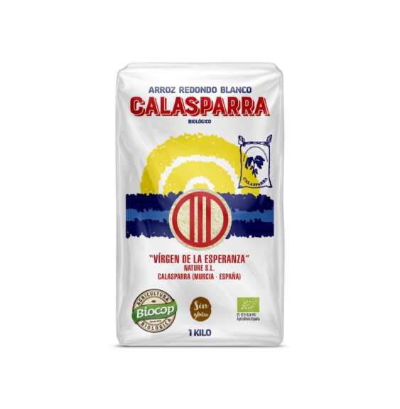 ARROZ CALASPARRA REDONDO BLANCO 1 Kg BIO