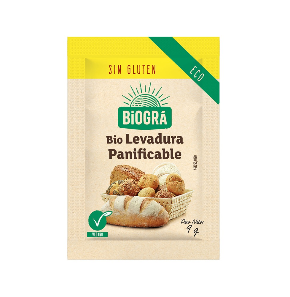 LEVADURA PANIFICABLE S/G ECO 9 gr BIOGRA