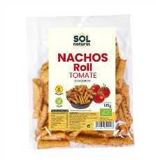 NACHOS ROLL MAIZ TOMATE 125 gr BIO SOL NATURAL