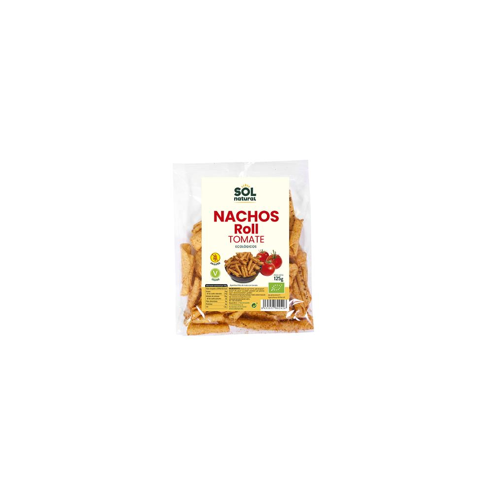 NACHOS ROLL MAIZ TOMATE 125 gr BIO SOL NATURAL