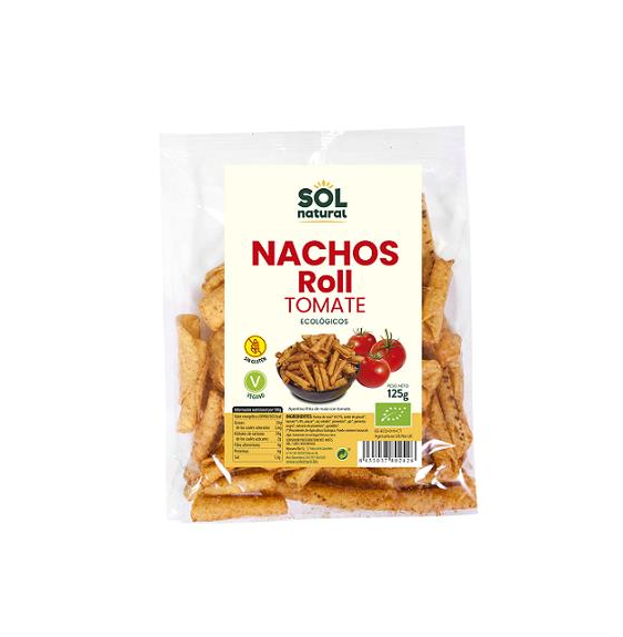 NACHOS ROLL MAIZ TOMATE 125 gr BIO SOL NATURAL
