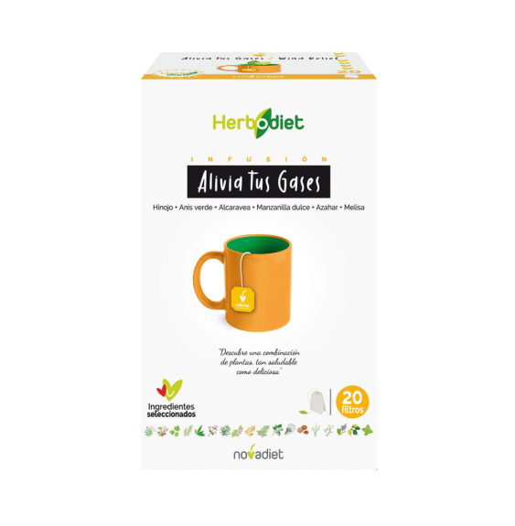 HERBODIET ALIVIA TUS GASES 20 filtros NOVADIET