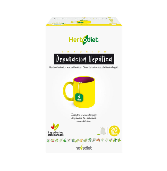 HERBODIET DEPURACION HEPATICA 20 filtros *NOVADIET