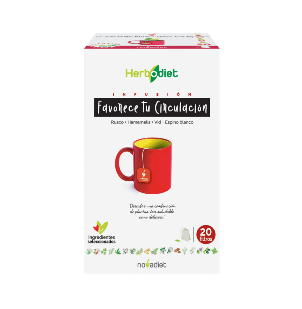 HERBODIET FAVORECE CIRCULACION 20 filtros NOVADIET